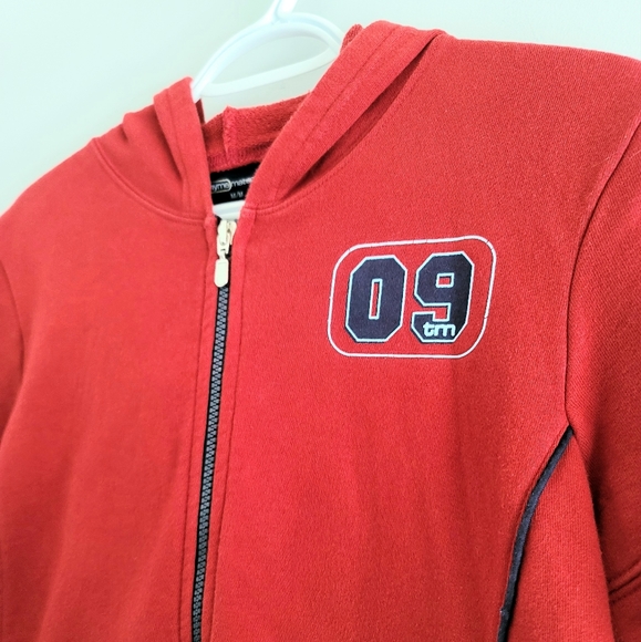 Thyme Maternity Women's Short Sleeve Hoodie Sweater Size M - Picture 4 of 13